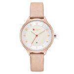 γυναικείο-ρολόι-curren-9035-leather-pink