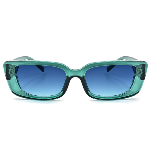 Γυαλιά ηλίου γυναικεία ορθογώνια, με μπλε degrade φακό UV400, Awear Miriam Green