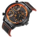 Ανδρικό-ρολόι-με-δερμάτινο-λουράκι-Curren-8262-Orange-Black-2