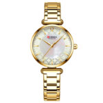 Γυναικείο ρολόι Curren 9072 Gold, με χρυσό ατσάλινο μπρασελέ και καντράν με χρυσές λεπτομέρειες
