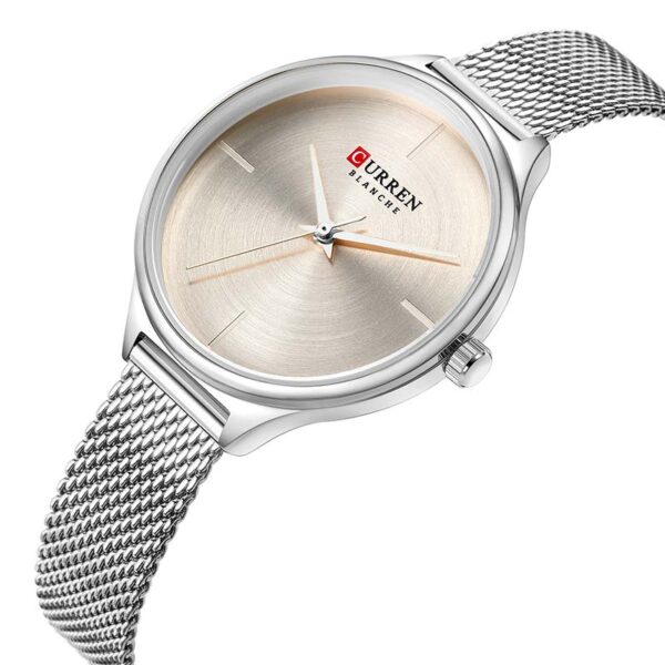 Γυναικείο ρολόι Curren 9062 Silver, με ασημί μεταλλική κάσα και γκρι καντράν