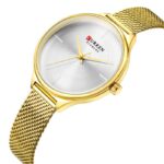 Γυναικείο-ρολόι-με-χρυσό-μπρασελέ-πλέγμα-Curren-9062-Gold-2