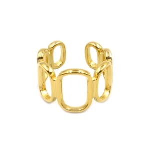 Δαχτυλίδι ανοιχτό Awear Marisa Gold, ατσάλινο σε χρυσό χρώμα