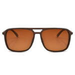 Ανδρικά γυαλιά ηλίου Awear Ciro Brown, με καφέ aviator σκελετό