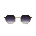Γυαλιά ηλίου Awear Cito, με πολυγωνικό, χρυσό, μεταλλικό σκελετό και μοβ ντεγκραντέ φακό