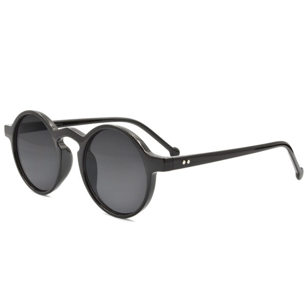 Γυαλιά ηλίου Awear Eolo Black, με στρογγυλό σκελετό και φακό προστασίας UV400