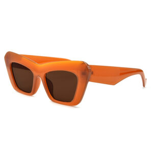 Γυναικεία γυαλιά ηλίου Awear Salina Orange, με πεταλούδα σκελετό και καφέ φακό UV400