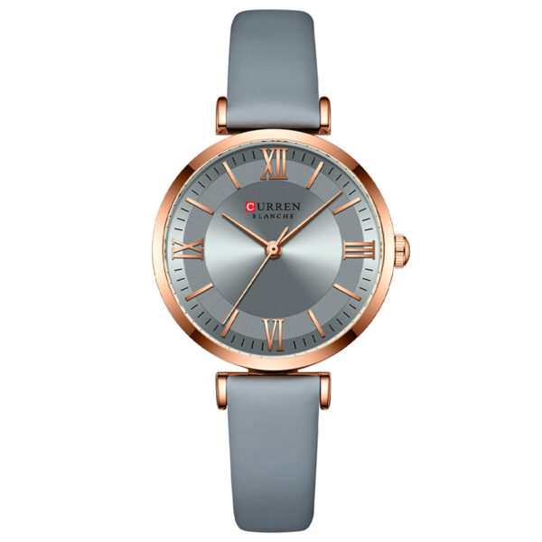 Γυναικείο ρολόι Curren 9079 με γκρι δερμάτινο λουράκι