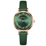 Γυναικείο ρολόι Curren 9079 με πράσινο δερμάτινο λουράκι