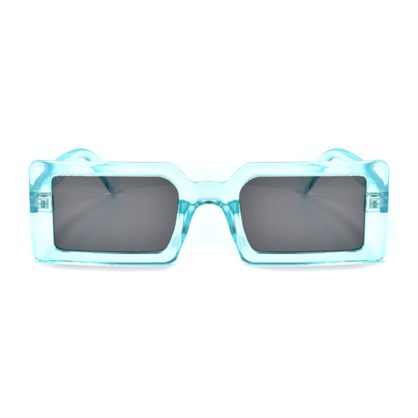 Γυναικεία γυαλιά ηλίου Awear Nomad Blue, με γαλάζιο διάφανο τετράγωνο σκελετό