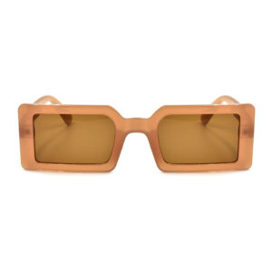 Γυναικεία γυαλιά ηλίου Awear Nomad Nude, με μπεζ διάφανο τετράγωνο σκελετό