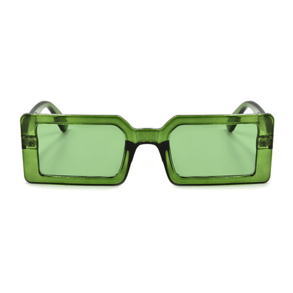 Γυναικεία γυαλιά ηλίου Awear Nomad Green, με πράσινο διάφανο τετράγωνο σκελετό