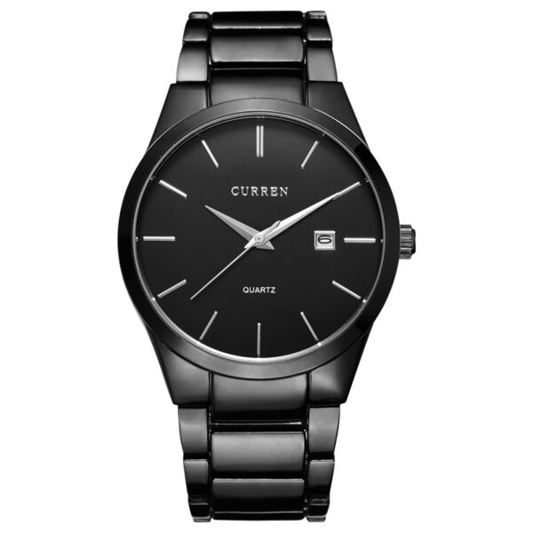 Ανδρικό ρολόι Curren 8106 Black, με μαύρο ατσάλινο μπρασελέ