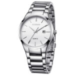 Curren-8106-Silver-White-ανδρικό-ρολόι-με-ασημί-μπρασελέ