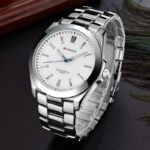 Ανδρικό-ρολόι-με-ασημί-μπρασελέ-λευκό-καντράν-και-ιαπωνικό-μηχανισμό-quartz-Curren-8109-Silver-White