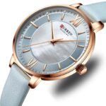 Γυναικείο-ρολόι-με-γαλάζιο-καντράν-με-στρας-Curren-9080-Blue