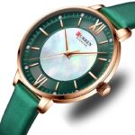 Γυναικείο-ρολόι-με-πράσινο-καντράν-με-στρας-Curren-9080-Green