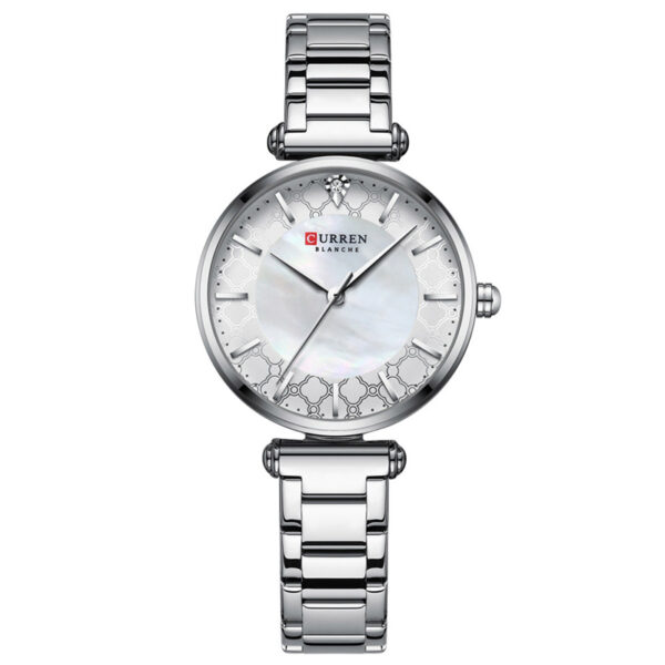 Γυναικείο ρολόι με μπρασελέ ατσάλινο σε ασημί χρώμα, Curren 9072 Silver