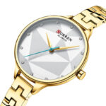 Γυναικείο-ρολόι-με-μπρασελέ-και-ασημί-καντράν-με-στρας-Curren-9047-Gold