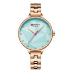 Γυναικείο ρολόι με ροζ χρυσό μπρασελέ ατσάλινο, Curren 9047 Rose Gold