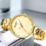 Γυναικείο-ρολόι-με-χρυσό-μπρασελέ-αδιάβροχο-3atm-Curren-9047-Gold