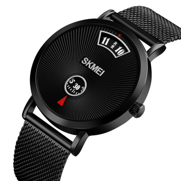 Ανδρικό ρολόι με μπρασελέ μαύρο, SKMEI 1489 Black