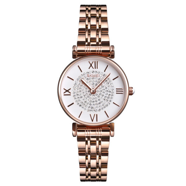 SKMEI 1533 Rose Gold γυναικείο ρολόι με μπρασελέ
