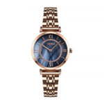 SKMEI 9198 Rose Gold Blue, γυναικείο ρολόι με μπρασελέ