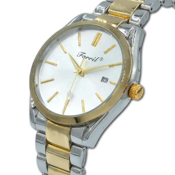 Farril γυναικείο ρολόι, με μπρασελέ και ένδειξη ημερομηνίας, Awear Mirela Gold Silver