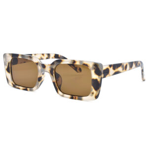 Γυαλιά Ηλίου Γυναικεία με ορθογώνιο σκελετό και φακό UV400, Awear Chelsea Leopard