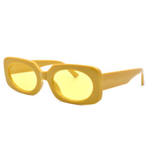 Γυαλιά Ηλίου Γυναικεία με ορθογώνιο σκελετό και φακό UV400, Awear Lema Yellow
