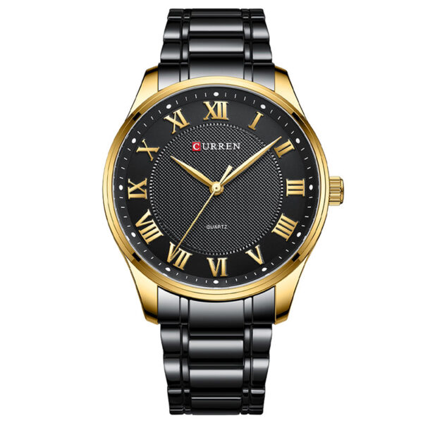 Curren 8409 Black ανδρικό ρολόι με μαύρο μπρασελέ