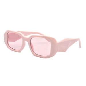 Γυαλιά ηλίου γυναικεία με ορθογώνιο ροζ σκελετό και φακό UV400, Awear Bella Pink