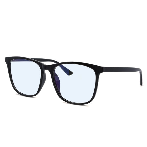 Blue light γυαλιά, μαύρα, τετράγωνα, Awear Logi Black, σε πλαϊνή λήψη