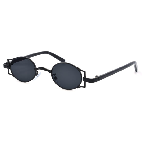 Γυαλιά ηλίου μαύρα, στρογγυλά, με μαύρο φακό UV400, Awear Nico Black