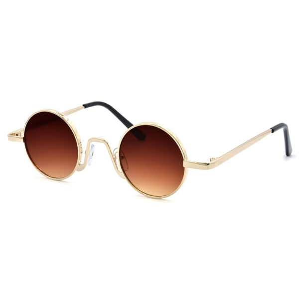 Γυαλιά ηλίου στρογγυλά, με καφέ φακό UV400, Awear Saco Gold