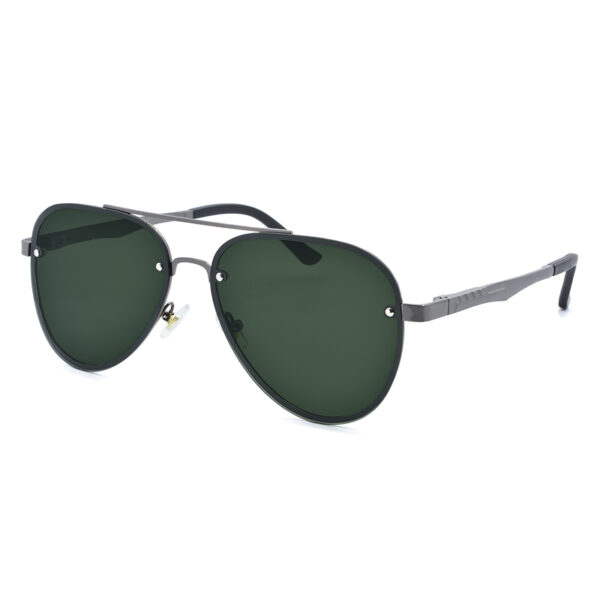 Γυαλιά ηλίου ανδρικά aviator polarized 1.1mm, Awear Dino Olive, πλαϊνή λήψη