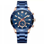 Curren 8417 Blue ανδρικό ρολόι με μπρασελέ