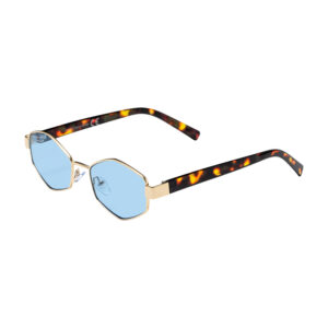 Γυαλιά ηλίου πολυγωνικά, UV400, Awear Leon Blue, πλαϊνή λήψη