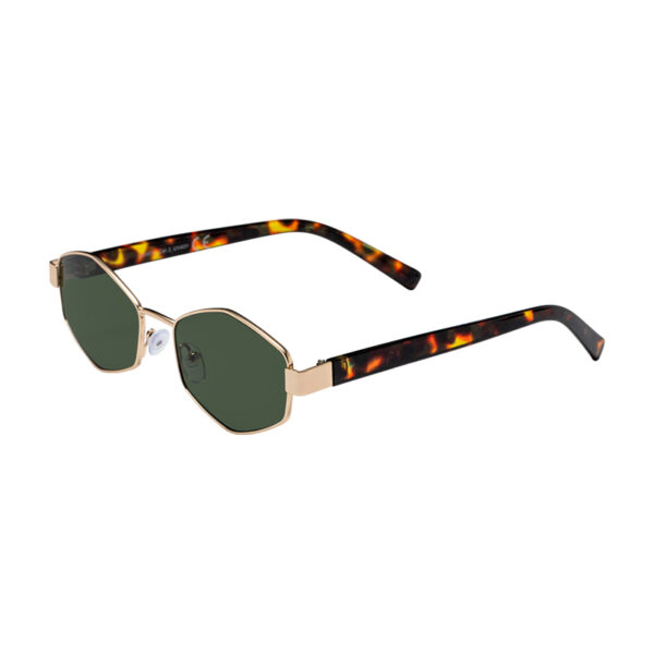Γυαλιά ηλίου πολυγωνικά, UV400, Awear Leon Olive, πλαϊνή λήψη