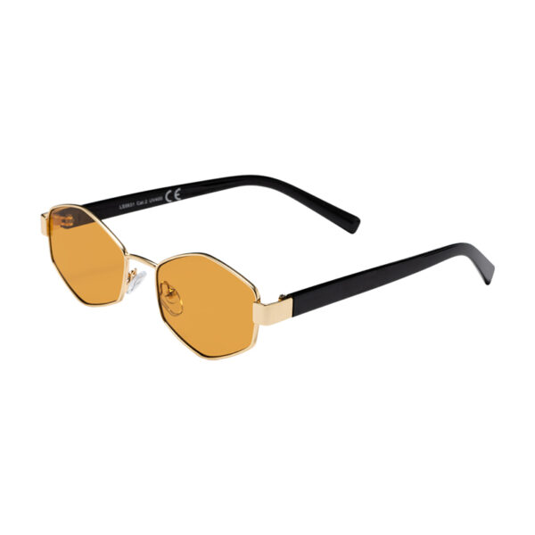 Γυαλιά ηλίου πολυγωνικά, UV400, Awear Leon Yellow, πλαϊνή λήψη