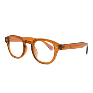 Blue light γυαλιά στρογγυλά Awear Moda Orange σε πλαϊνή λήψη