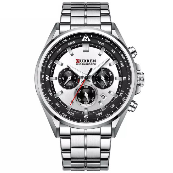 Curren 8399 Silver ανδρικό ρολόι με μπρασελέ