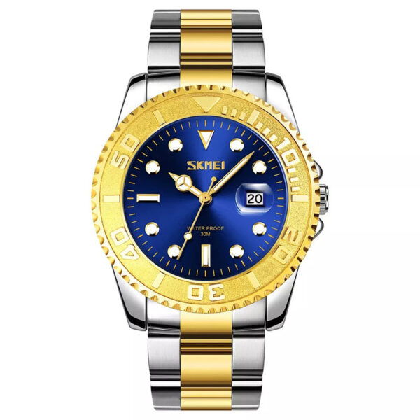 Skmei 9295 Gold Blue ανδρικό ρολόι