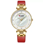 Curren 9056 Leather Red γυναικείο ρολόι