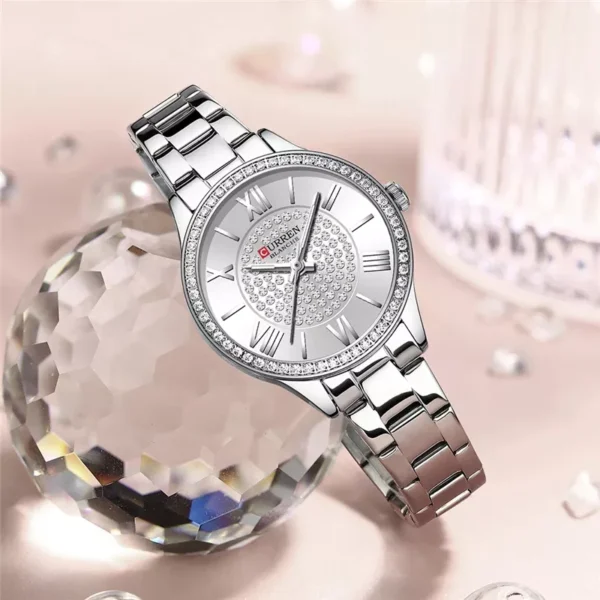 Curren 9084 Silver γυναικείο ρολόι, αδιάβροχο 3atm