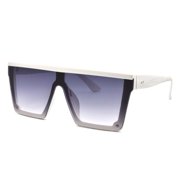 Γυαλιά ηλίου μάσκα, με μοβ φακό UV400, Awear Nargo White
