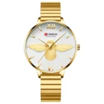 Curren 9061 Gold γυναικείο ρολόι με μπρασελέ