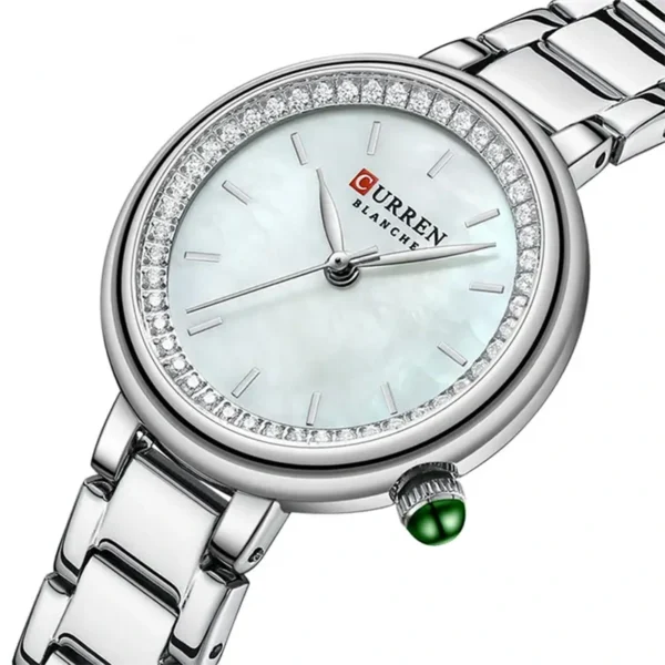 Curren 9089 Silver γυναικείο ρολόι αδιάβροχο 3atm