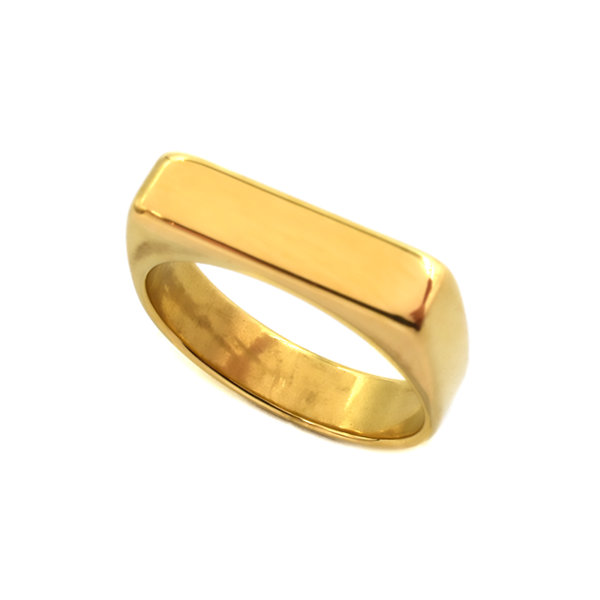 Δαχτυλίδι ατσάλινο, χρυσό, Awear Palma Gold